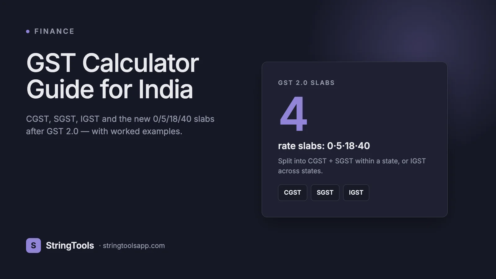 GST Calculator Guide for Indian Businesses (CGST, SGST, IGST) — cover