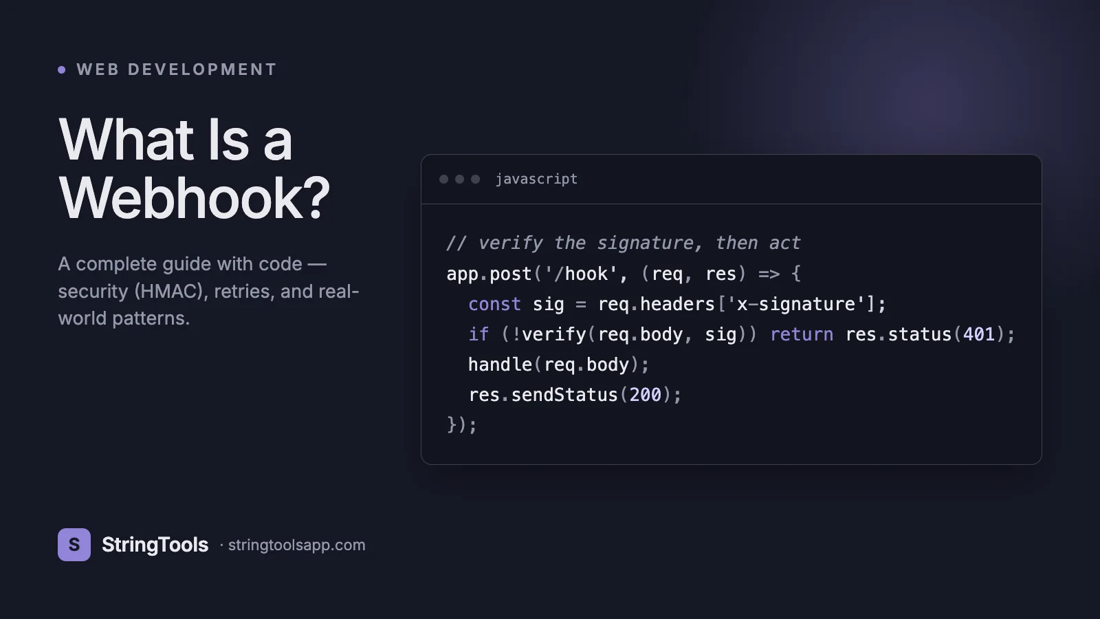What is a Webhook? Complete Guide with Examples (2026) — cover