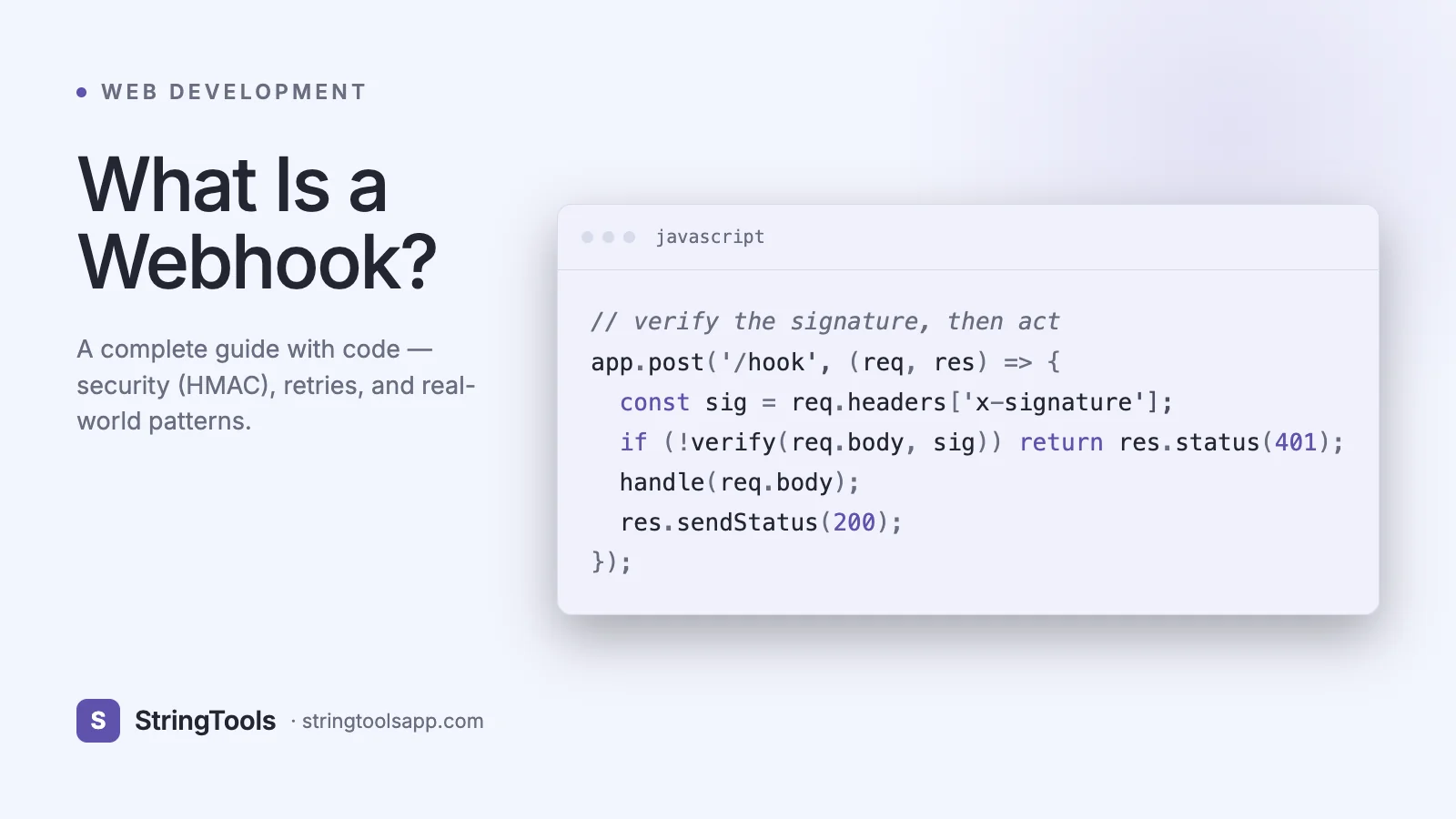 What is a Webhook? Complete Guide with Examples (2026) — cover